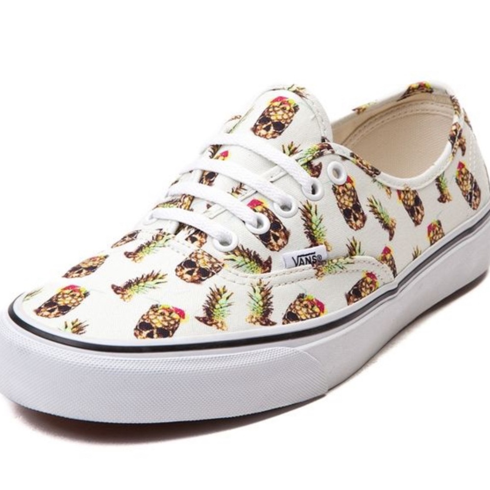 VANS Drained and Confused Aloha Pineapple Skull Skater Sneakers Shoes
